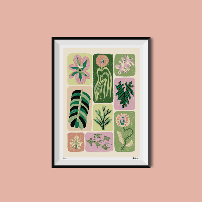 Image of Modern Botany A4 Giclée Art Print