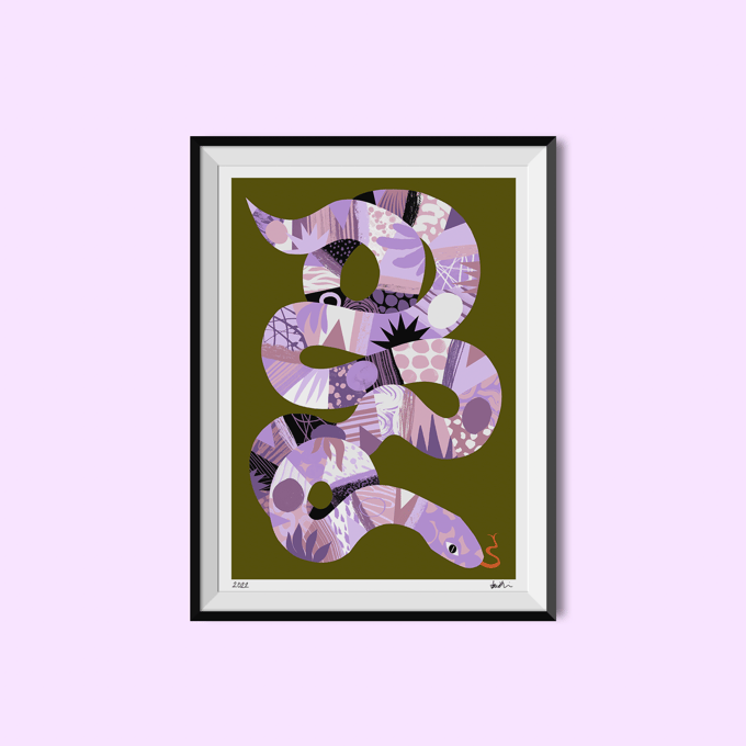 Image of Snake A4 Giclée Art Print