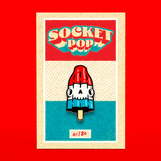 Image of Socket Pop Enamel Pin Badge