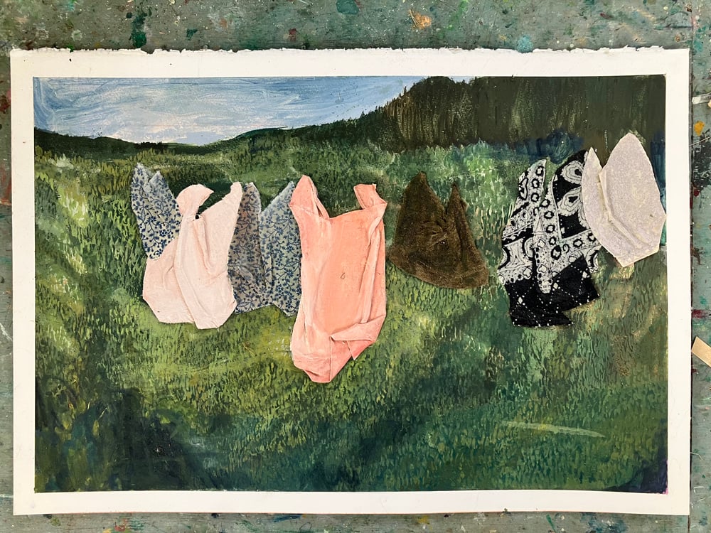 Image of Laundry Line Collage