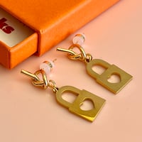 Image 1 of Large Lock and Knot Drops - Fine Thanks