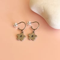 Image 2 of Personalised Flower Half Hoops