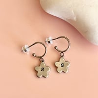 Image 3 of Personalised Flower Half Hoops