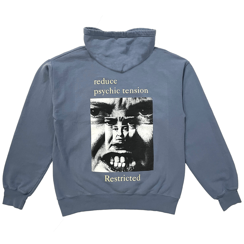 "Relax" Hooded Sweatshirt (Washed Blue)