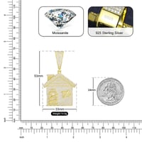 Image 5 of Trap House Moissanite Pendant