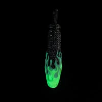Image 2 of Glow In The Dark Moissanite Bullet Pendant