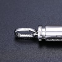 Image 4 of Glow In The Dark Moissanite Bullet Pendant
