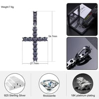 Image 5 of Black Moissanite Cross