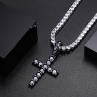 Image 2 of Black Moissanite Cross