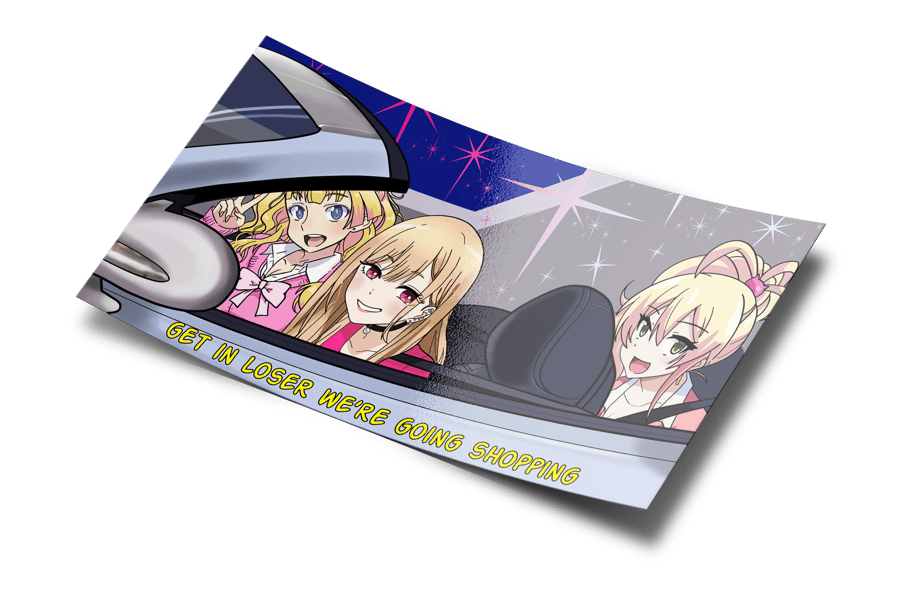 Image of Get in Loser We're Going Shopping (box sticker)