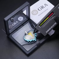 Image 1 of Glow In the Dark Lightning Heart Moissanite 