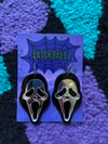 Mirrored Scream Ghostface Earrings