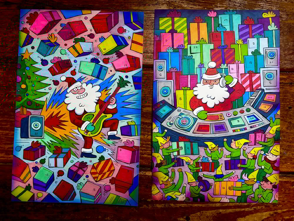 Image of AVENT CALENDARS hand inked originals