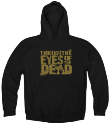 Image of "Autumn Tint of Gold" Black Smoke Pullover Hoodie
