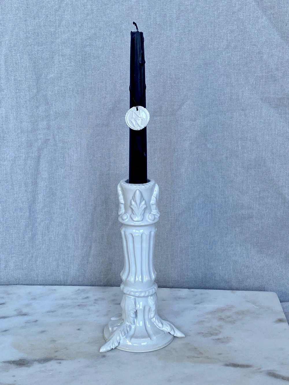 Image of Nikki Witt Ceramic Column Candlestick 