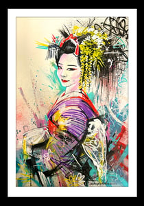 Image of 'Street Geishas' - Original painting on paper