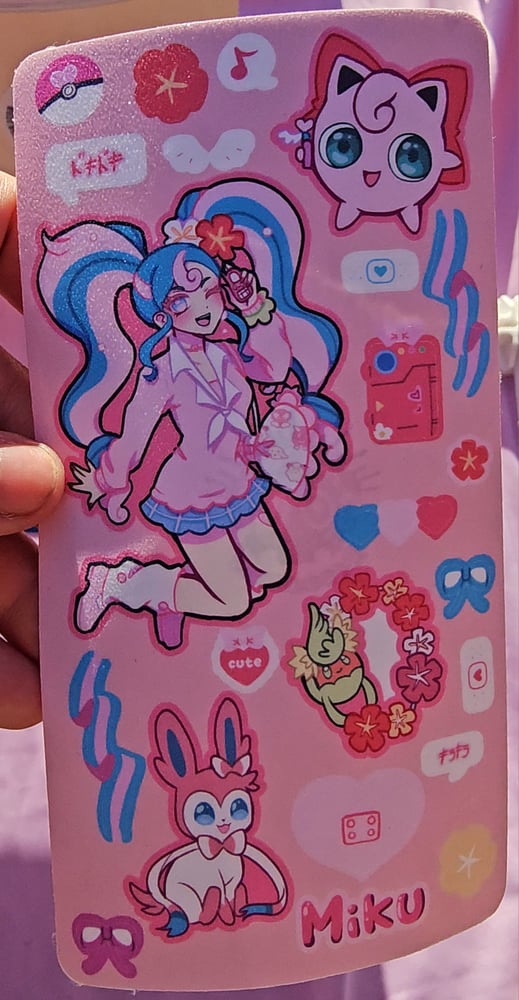 Image of Miku x Pokémon Sticker Sheets
