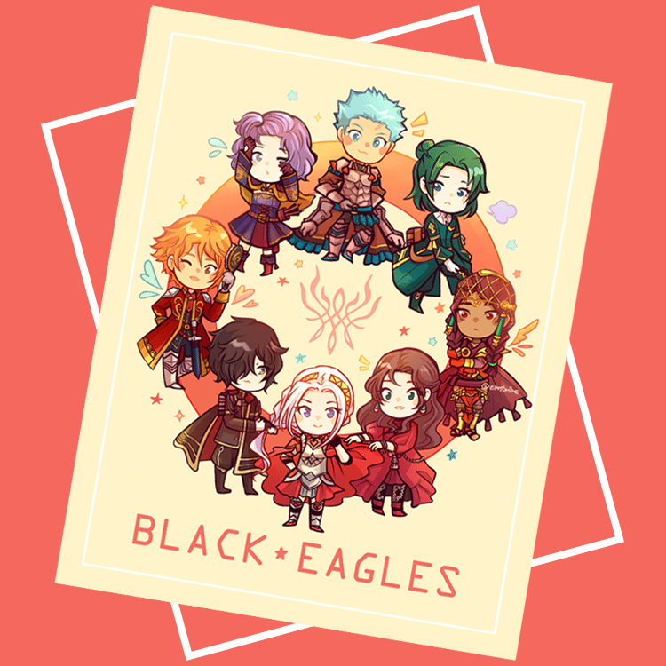 FE3H Black Eagles Print