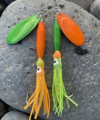 Image 1 of Candy Orange W/Mean Green Blade or- Reverse Option 