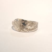 Image 3 of 1913 Sheffield  sterling silver spoon ring 