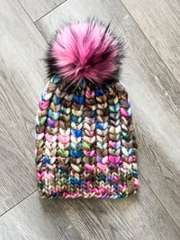 Image 1 of Shimmer & Shine Braided Hearts Beanie