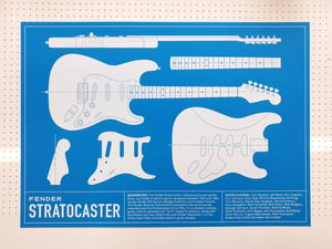 Image of Fender Stratocaster Guitar Screen Print