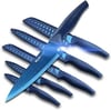 Wanbasion Blue Professional Kitchen Knife Chef Set, Stainless Steel