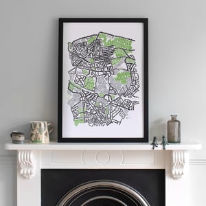 Image of SE London Parks – Eltham-Well Hall-Mottingham-Coldharbour-New Eltham Type Map