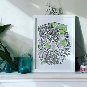 Image of SE London Parks – Eltham-Well Hall-Mottingham-Coldharbour-New Eltham Type Map