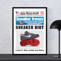 Image 1 of Sneaker Poster SB Dunk Low “Staple NYC Pigeon” Hypebeast Print