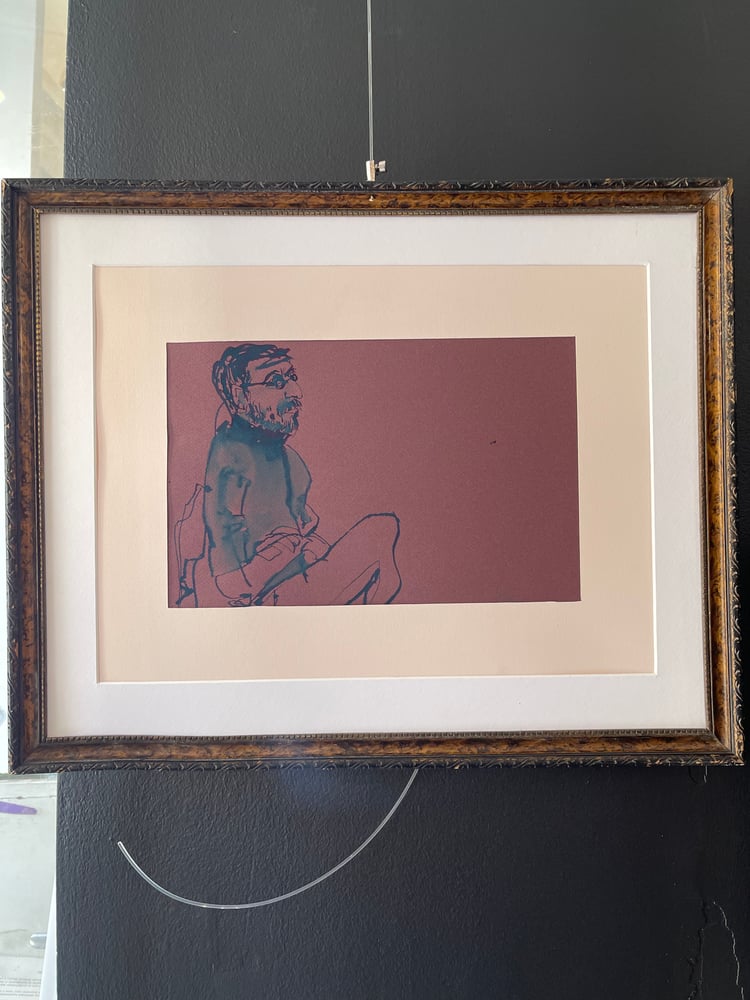 Image of Vályi Gábor: Férfi portré bordó