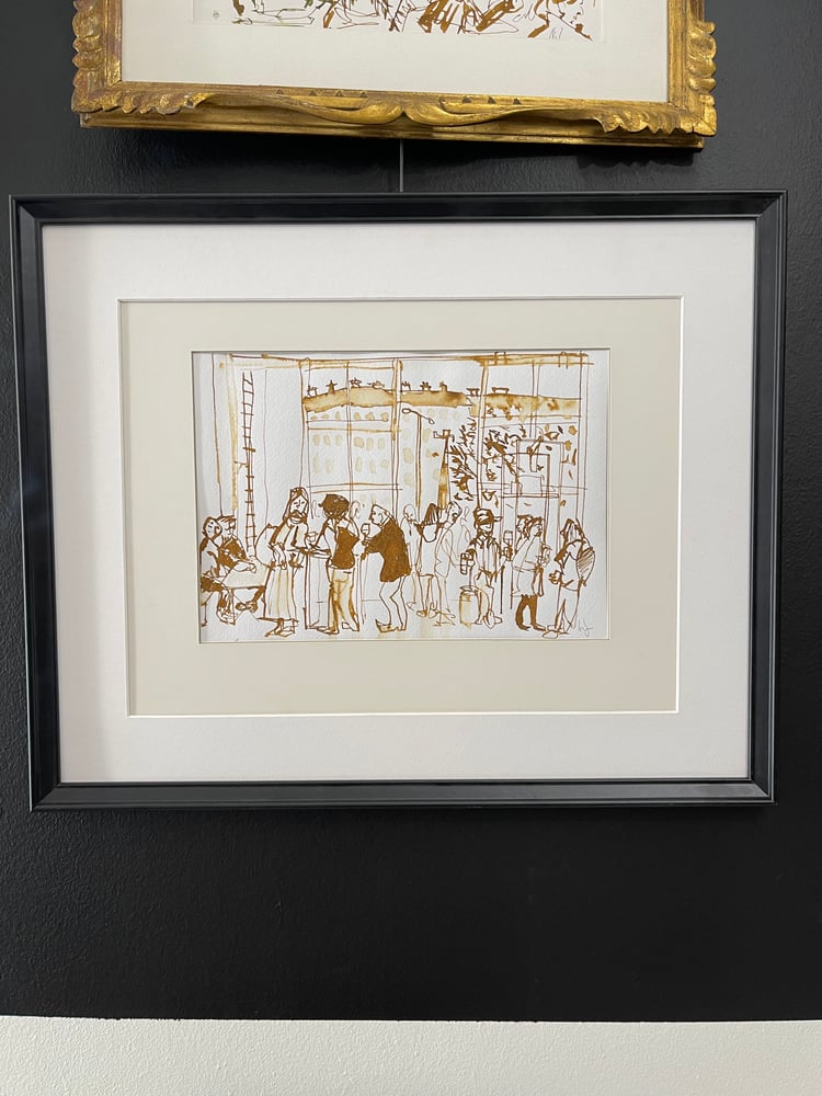 Image of Vályi Gábor: Esti városi életkép