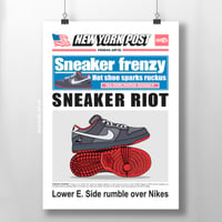 Image 2 of Sneaker Poster SB Dunk Low “Staple NYC Pigeon” Hypebeast Print