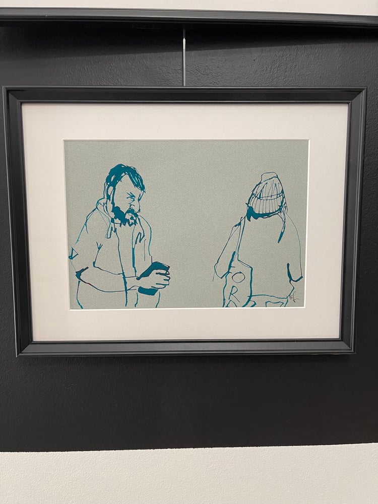 Image of Vályi Gábor: Két alak - kék