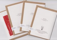 Image 4 of Pack of 4 red cards. 100% recycled.