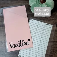 Image 2 of A6 and A7 Cash Envelopes with budget sheet in the back 