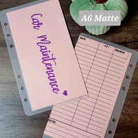Image 3 of A6 and A7 Cash Envelopes with budget sheet in the back 