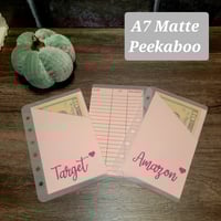 Image 5 of A6 and A7 Cash Envelopes with budget sheet in the back 