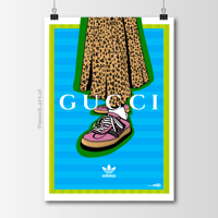 Sneaker Poster Gazelle Pink Hypebeast Print