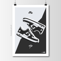 Sneaker Poster Air Force 1 x “Terror Squad” Hypebeast Print