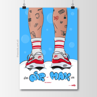 Sneakers Poster AM 1 “Big Bubble” Red Hypebeast Print