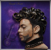 Image 1 of Prince 'Purple Rain' - Framed Sculpture