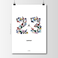 Sneaker Poster “23” Air Jordan 1 Collection Hypebeast Print