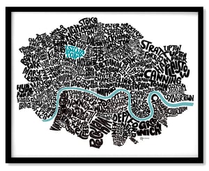 Image of North-South London Type Map 