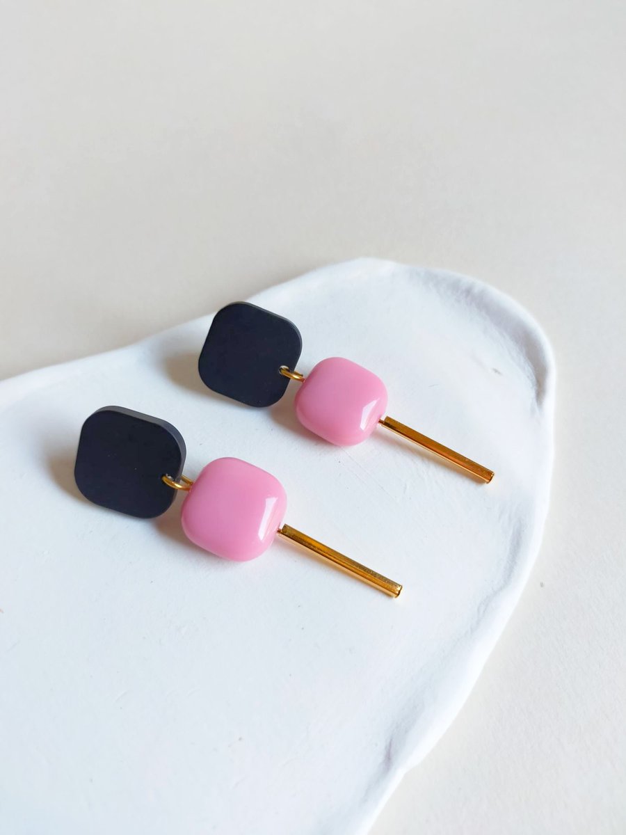 Image of Pendientes BRIGITTE - Rosa