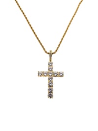 Image 2 of Divine Golden Cross Necklace