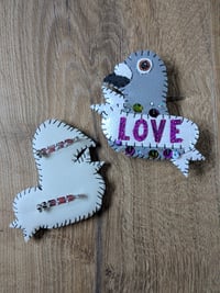 Image 7 of Disco Pigeon Brooch