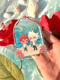 Image 1 of DANGANRONPA Komahina Liquid Glitter Shaker 