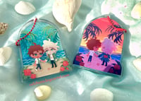 Image 2 of DANGANRONPA Komahina Liquid Glitter Shaker 