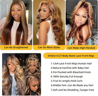 Image 4 of 22 inch 4/27 highlight wear and go wig 